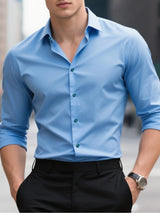 Ellis&Carter Long Sleeve Elastic Shirt