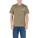 Napapijri Men's Green Cotton T-Shirt