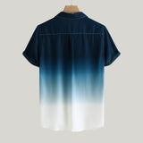 Camisa Gradient Loose Male Shirt