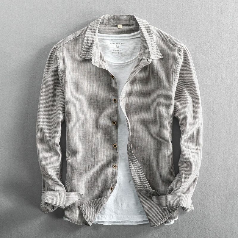 Ellis&Carter Linen Long-Sleeve Shirt