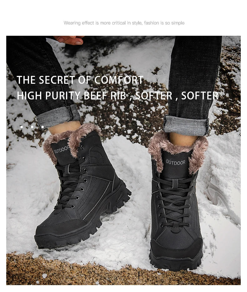 Milikuyou Genuine Leather Snow Boots