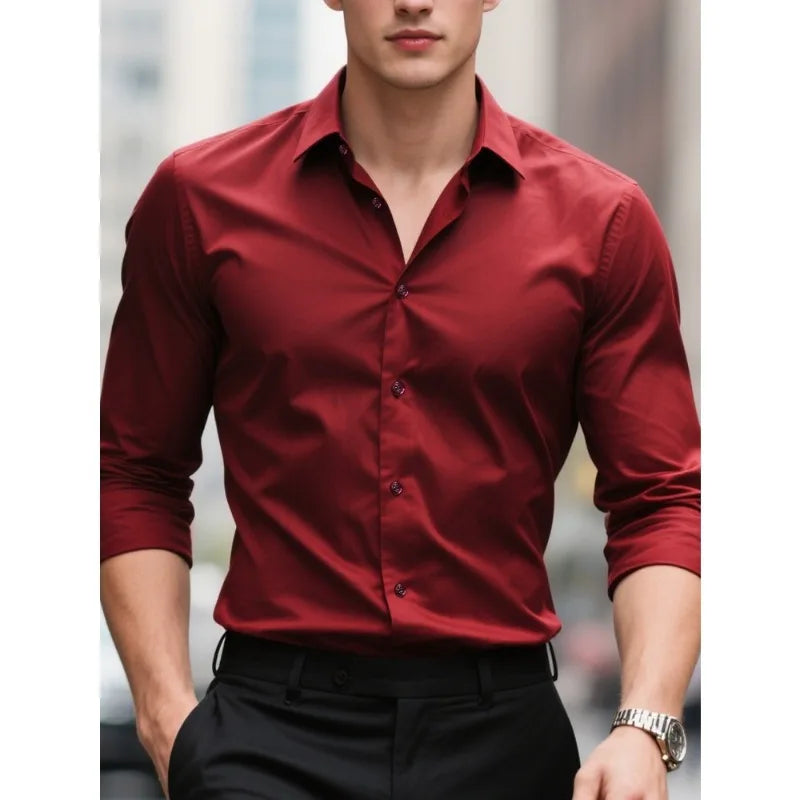 Ellis&Carter Long Sleeve Elastic Shirt