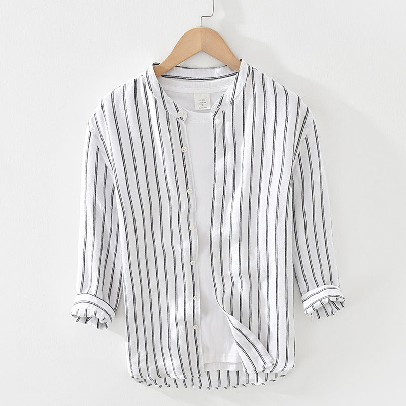 Ellis&Carter Linen Stripe Shirt