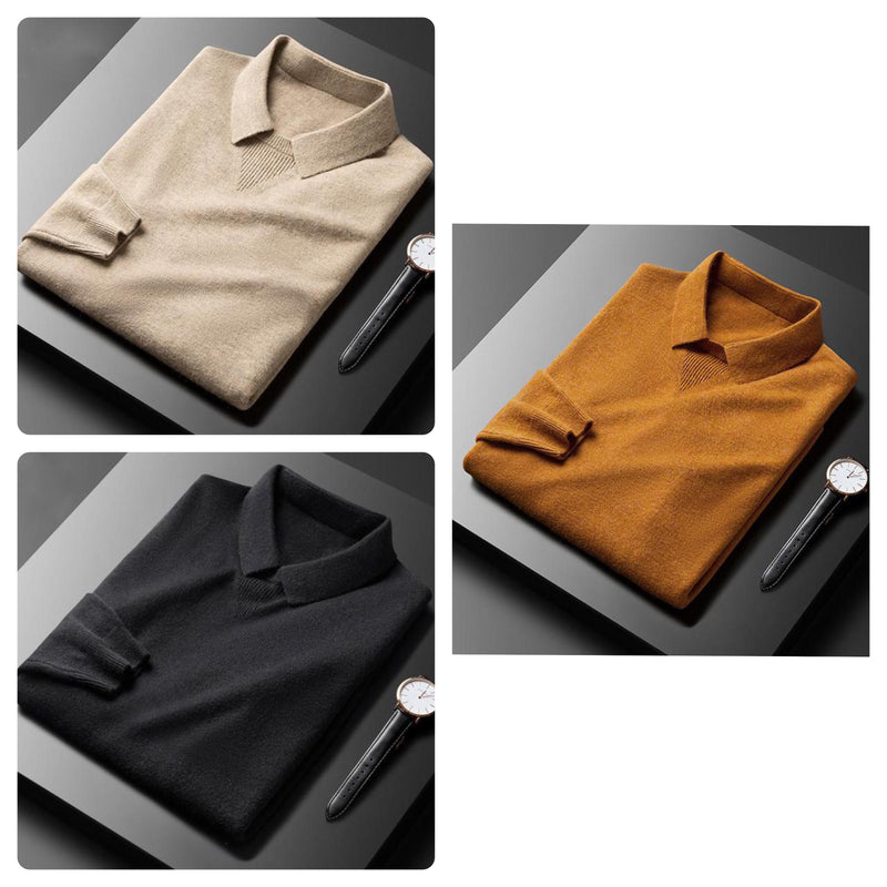 Ellis&Carter Premium Cashmere Polo Sweater