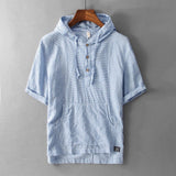 Ellis&Carter Hooded Linen Shirt