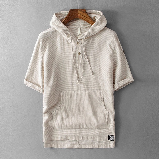 Ellis&Carter Hooded Linen Shirt