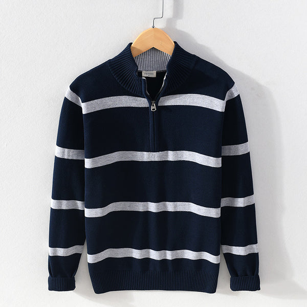 Ellis&Carter Striped Cotton Sweater