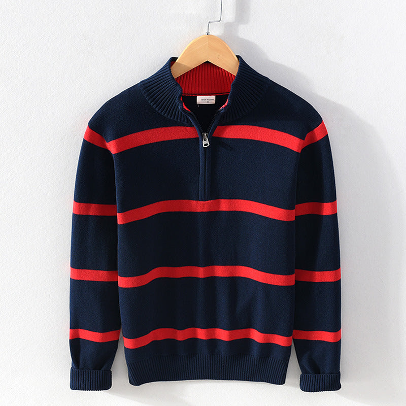 Ellis&Carter Striped Cotton Sweater