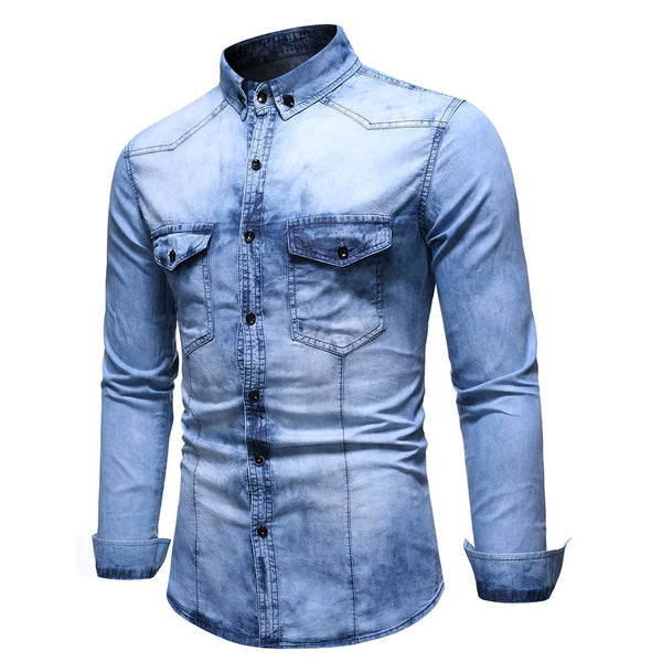 Ellis&Carter Light Washed Denim Shirt