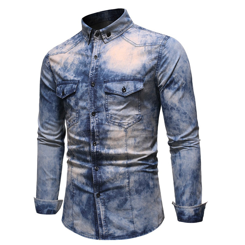 Ellis&Carter Light Washed Denim Shirt