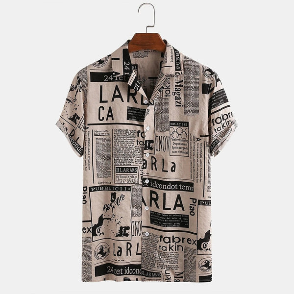 Armando Vintage Newspaper Shirt