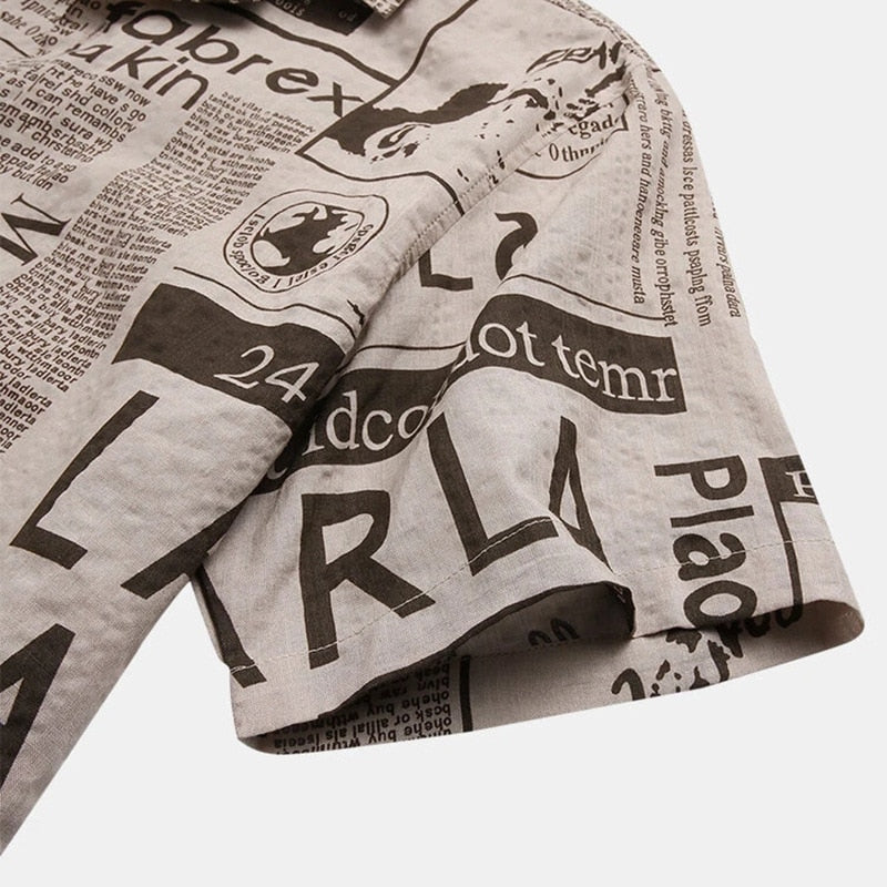 Armando Vintage Newspaper Shirt