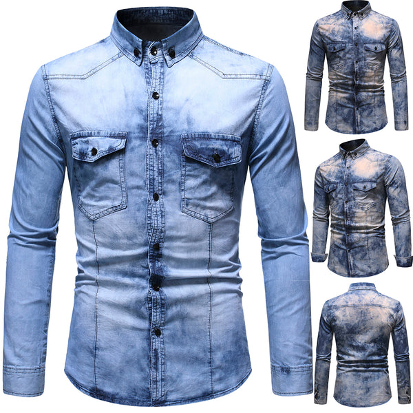 Ellis&Carter Light Washed Denim Shirt