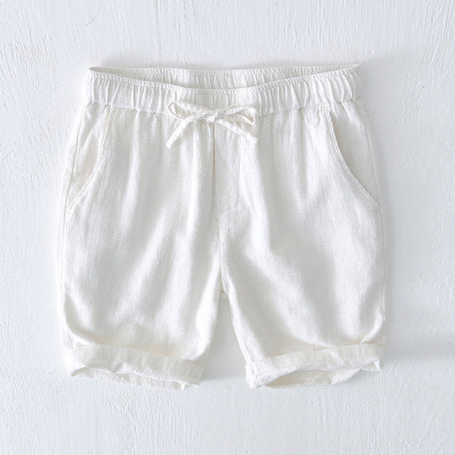 Ellis&Carter Elastic Waist Linen Shorts